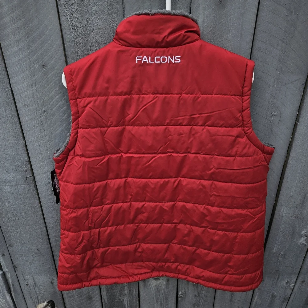 NWT NFL Atlanta Falcons Reversible Vest - Picture 2 of 7